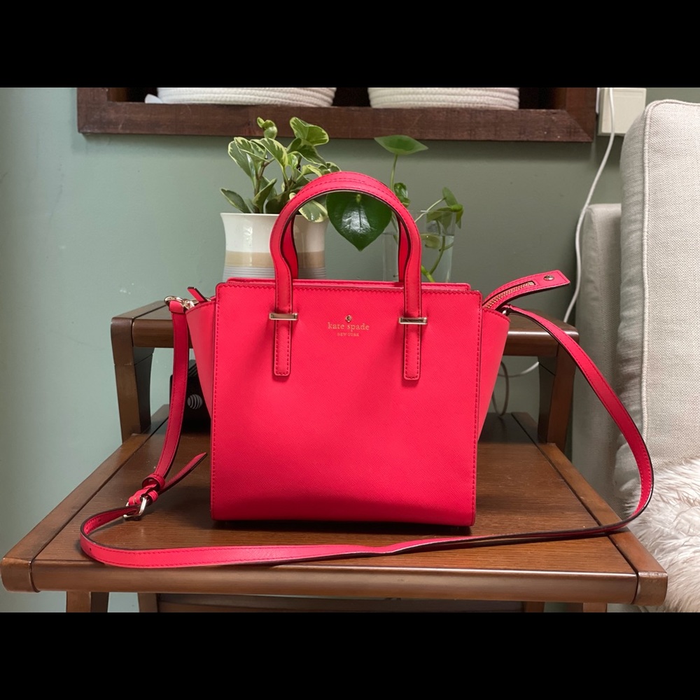 Kate Spade New York Small Satchel Bag Hayden Red